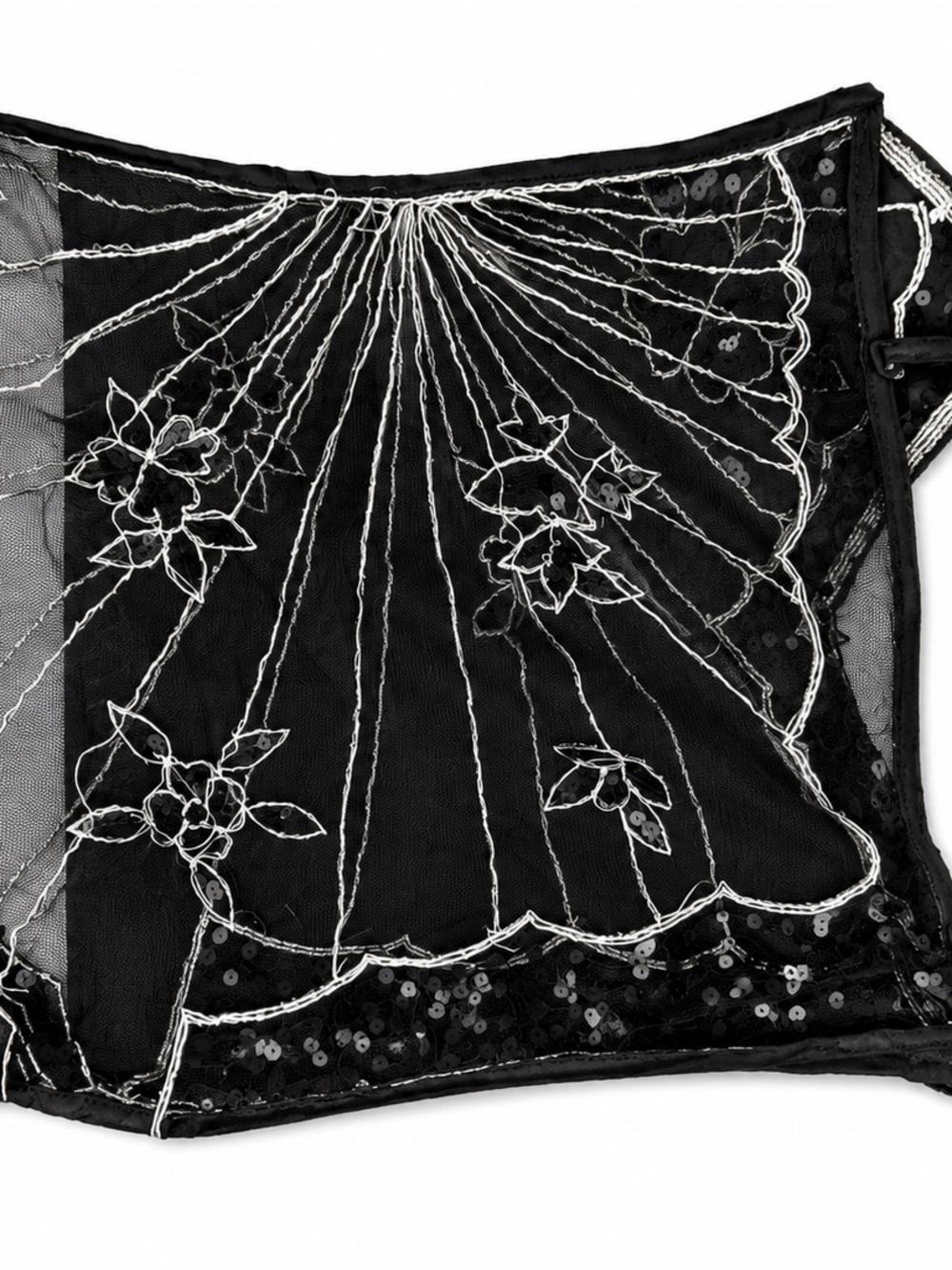 Vintage Beaded Mesh Floral Sequin Camisole - Picture 6 of 6